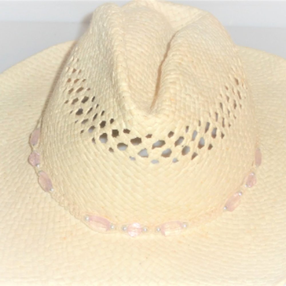 ST6IN Solargears Headwear Woman's STRAW HAT Cowboy Hat Woman's Sun Hat Mountain - Picture 2 of 7